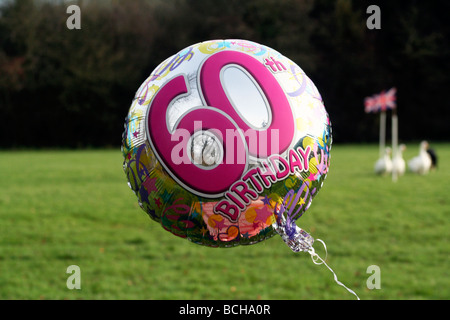 60. Geburtstag Ballon Stockfoto