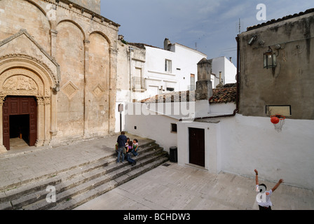 Monte Sant Angelo Puglia Italien Gargano Region 12. C romanische Santa Maria Maggiore Stockfoto