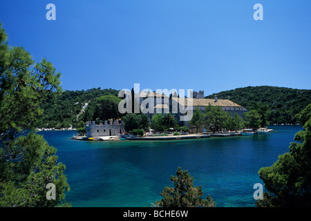 Benediktiner Kloster St. Maria auf Mljet Insel Dalmatien Adria Kroatien Stockfoto