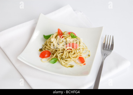 Spaghetti-Teller Stockfoto