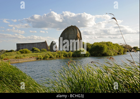 Drei Klingen Spiegel auf Denge, Romney, Kent UK Stockfoto