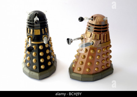 Zwei Dr, Dalek Spielzeug Stockfoto