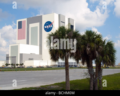 Vehicle Assembly Building am Kennedy Space Center an der Atlantikküste von Florida Stockfoto