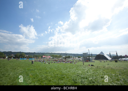 Pyramide-Bühne auf dem Glastonbury Festival 2009 Stockfoto