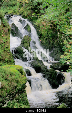Lodore Wasserfälle Beck in der Nähe von Keswick Lake District National Park Cumbria England UK Stockfoto