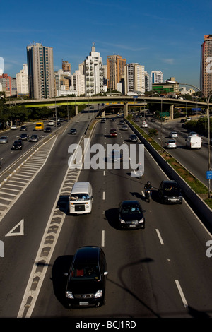 Straßennetz in der Nähe von Ibirapuera park Stockfoto