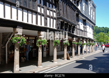 Das historische Butterwalk tudor-Gebäude in Dartmouth, Devon, uk Stockfoto