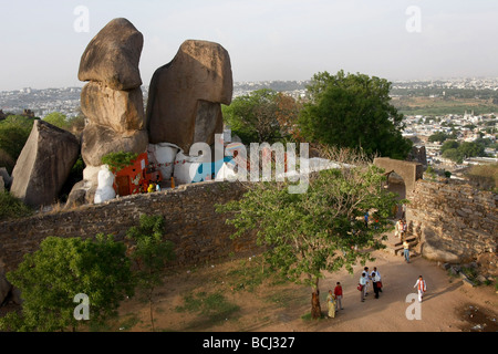 Golconda Fort in Hyderabad in Indien Stockfoto