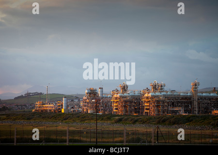 Eine Gasaufbereitungsanlage bei Rampside in der Nähe von Barrow in Furness UK Stockfoto