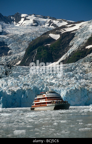 Überraschung oberen Treppe Gletscher Tour Boot AK Yunan Prinz-William-Sund Sommer Stockfoto