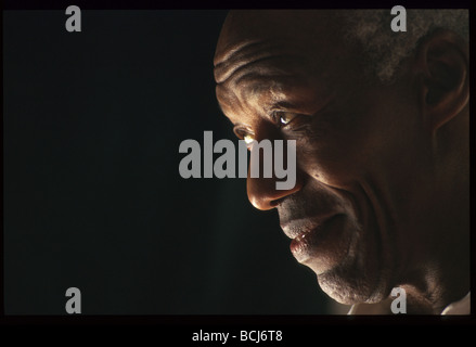 Close-up Portrait von Senior afroamerikanische Mann SC AK Stockfoto