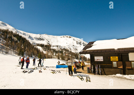 Pila Aosta Italien Stockfoto