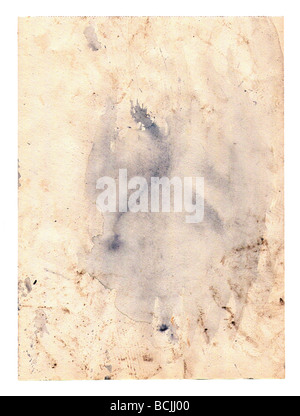 Grunge-Altpapier mit blobs Stockfoto