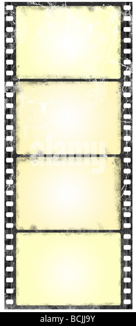 Alten Widescreen Filmstreifen im Grunge-Stil Stockfoto