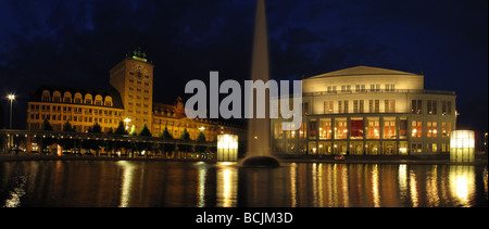 Sachsen Leipzig Opernhaus in Augustusplatz in Deutschland Mai 09 Stockfoto