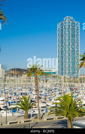 Spanien, Barcelona, Port Olimpic Stockfoto