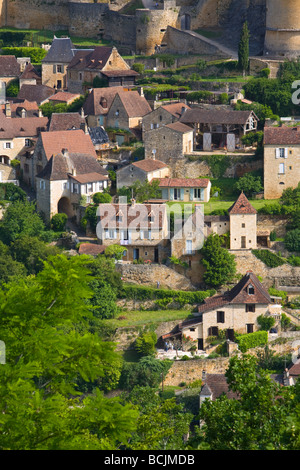 Chateau de Castelnaud, Castelnaud, Dordogne, Frankreich Stockfoto