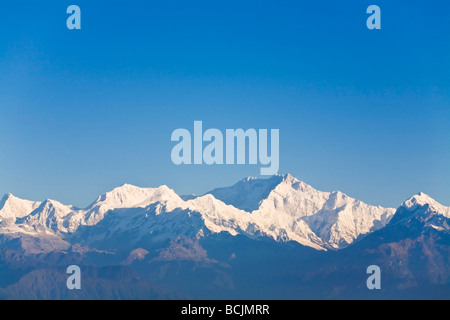 Indien, Westbengalen, Darjeeling, Observation Hill, Bhanu Bhakta Sarini, Anzeigen der Kanchenjunga, Kangchendzönga Stockfoto