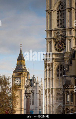 Westminster Abbey, Big Ben, London, England Stockfoto