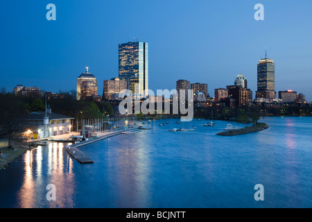 USA, Massachusetts, Boston, Back Bay von Longfellow Bridge Stockfoto