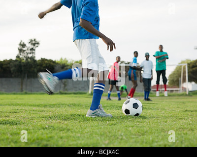 Fußball-Spiel Stockfoto