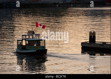 In den inner Harbour von Victoria, BC Wasser taxis oder Fähren Center Touristen herum zu verschiedenen Sehenswürdigkeiten und Unterkünfte. Stockfoto