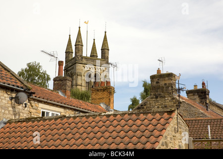 Dächer von Markt Stadt von Helmsley in den North York Moors National Park Stockfoto