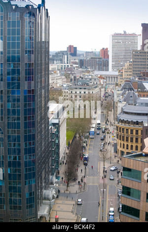 Ansicht von Colmore Reihe Finanzviertel in Birmingham, England, UK Stockfoto