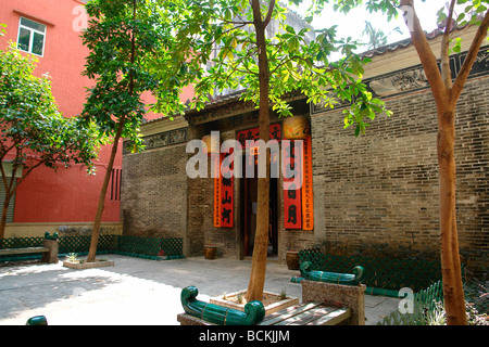 China Hong Kong Tai Po Bezirk Fu Shin Straße Man Mo Tempel Stockfoto