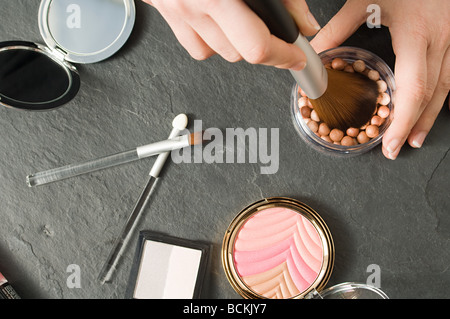 Frau mit Make-up Stockfoto