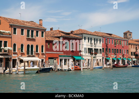 Venedig-Murano Insel Fondamente da Mula auf dem Canale Grande de Murano Stockfoto