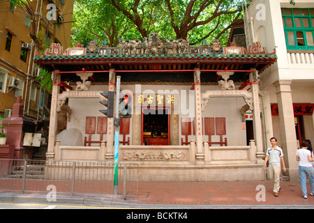 China Hong Kong Wan Chai Hung Shing Tempel in Queensroad Stockfoto