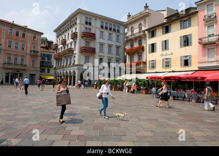 Lugano, Schweiz Stockfoto