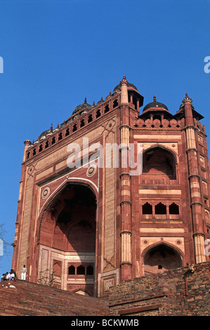 Indien Uttar Pradesh Fatehpur Sikri Jami Masjid Moschee Buland Darwaza Tor des Sieges Stockfoto