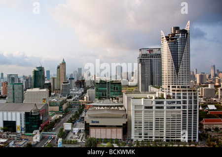 Thailand. Ein Blick auf die Stadt Bangkok am späten Nachmittag. Stockfoto