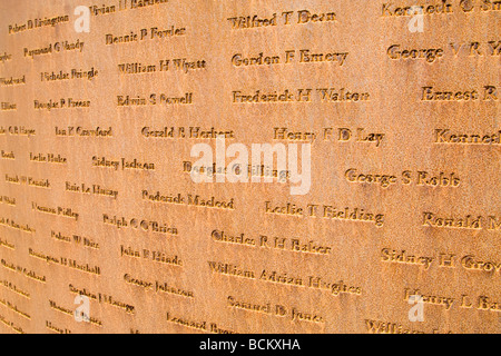 Denkmal für 158 Geschwader an Stelle des Lissett Flugplatz Yorkshire UK. Stockfoto