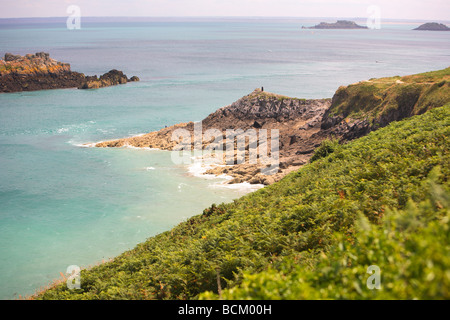 Frankreich, Bretagne, Bretagne, North coast, Pointe du Grouin Stockfoto