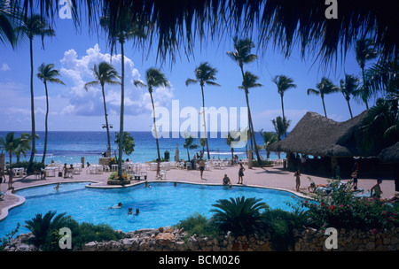 Hotel Resort Club Viva Dominicus. Bayahibe Strand. Dominikanische Republik, Caribbean Stockfoto