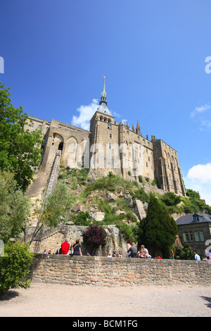 Le Mont-St-Michel, St, Mont Saint Michel, Frankreich, Normandie Stockfoto