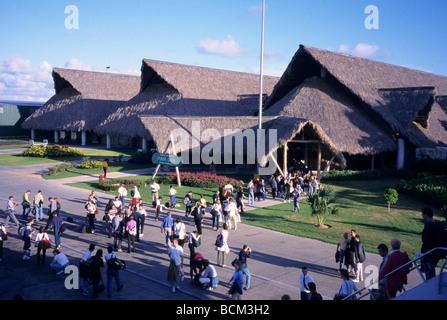 Punta Cana International Flughafen terminal - Karibik - Dominikanische Republik-Insel Stockfoto