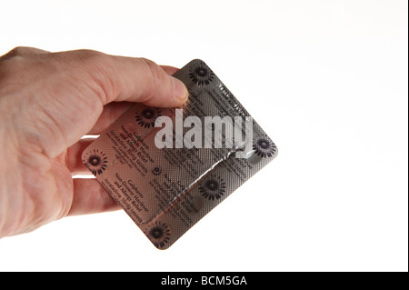 Anti-Histamin für Allergie und Insekt beißt Tabletten Stockfoto