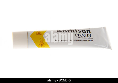Anti-Histamin für Allergie und Insekt beißt Creme Stockfoto