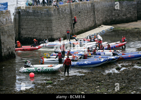 Zapcat Thundercat Motorboot Rennen. Plymouth Sound. Juli 2009 Stockfoto