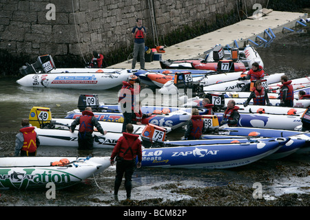 Zapcat Thundercat Motorboot Rennen. Plymouth Sound. Juli 2009 Stockfoto