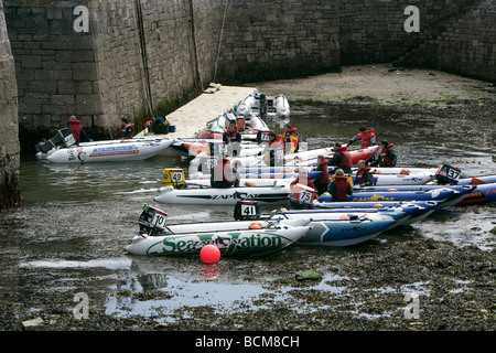 Zapcat Thundercat Motorboot Rennen. Plymouth Sound. Juli 2009 Stockfoto