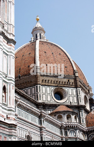 Der Dom, Filippo Brunelieschis berühmten enorme Kuppel der Kathedrale dominiert die Skyline von Florence.Tuscany, Florenz Stockfoto