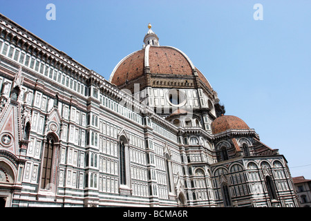 Der Dom, Filippo Brunelieschis berühmten enorme Kuppel der Kathedrale dominiert die Skyline von Florence.Tuscany, Florenz Stockfoto