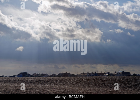 Die isolierten Ortsteil Shingle Street, Suffolk, UK. Stockfoto