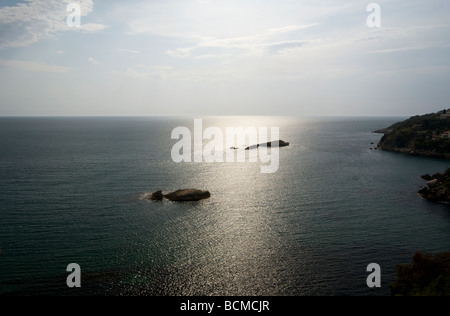 Blick auf das Meer von Ulcinj Montenegro Juni 2009 Stockfoto