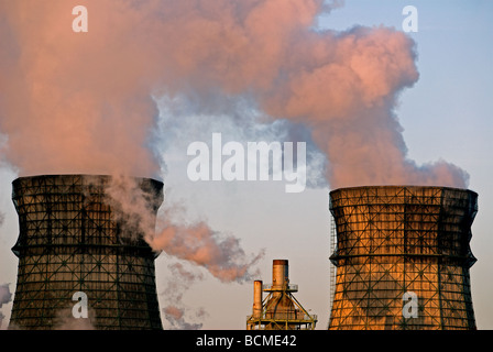 Öl-Raffinerie, Deutschland. Stockfoto
